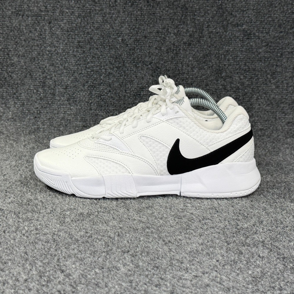 Nike Court Lite 4 Tennis Shoes Womens 9.5 White Black Athletic Training Sneakers - Picture 5 of 13